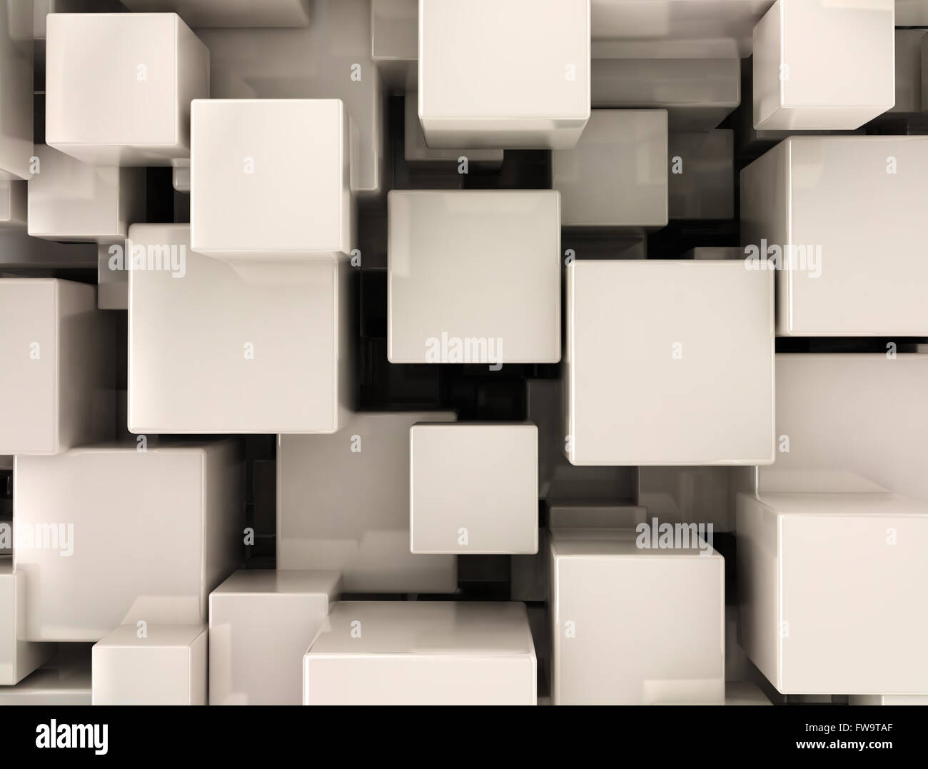 Résumé fond de blocs 3d Banque D'Images
