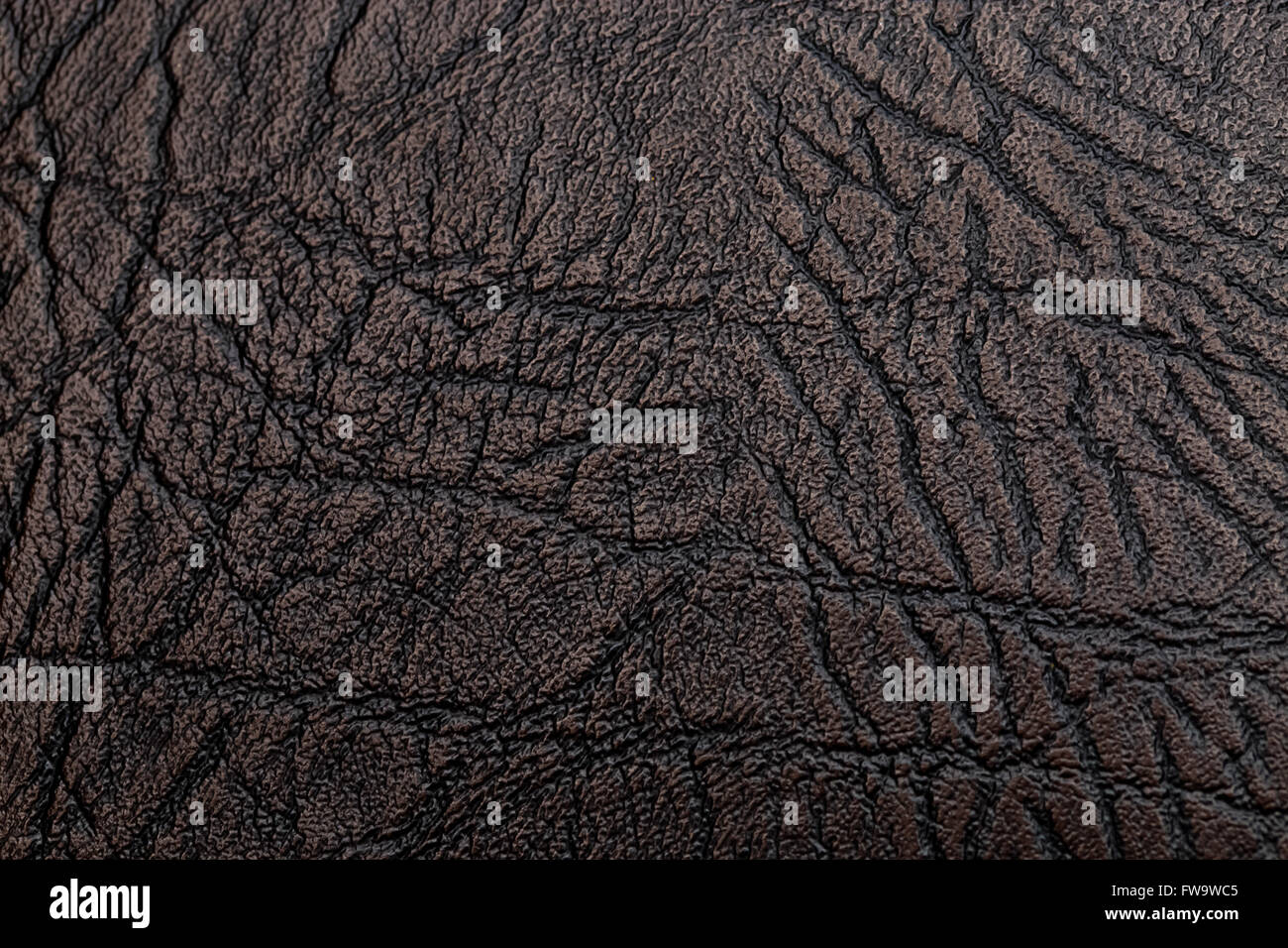 Cuir brun texture background, close-up photo Banque D'Images