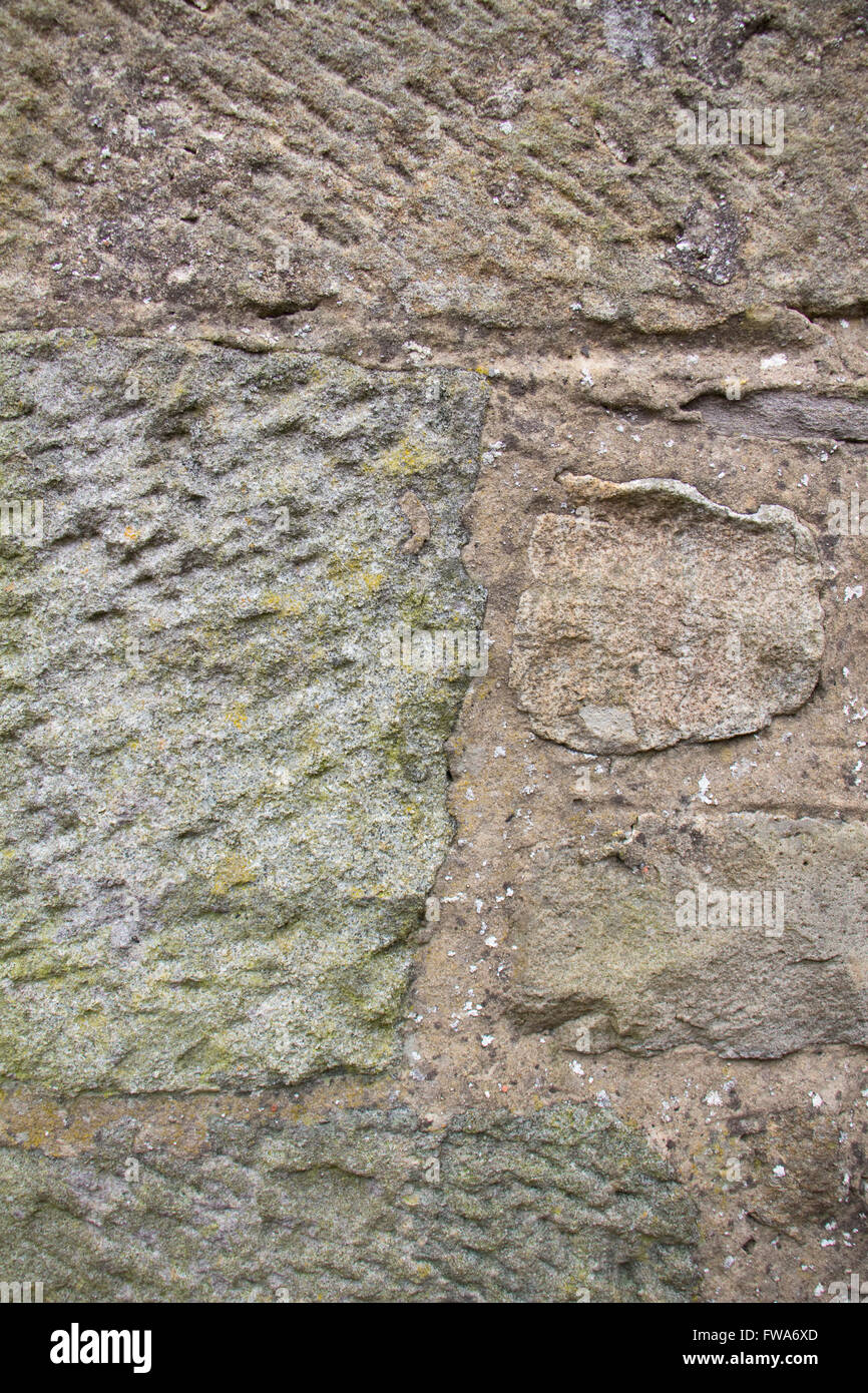 La texture du mur de pierre Banque D'Images