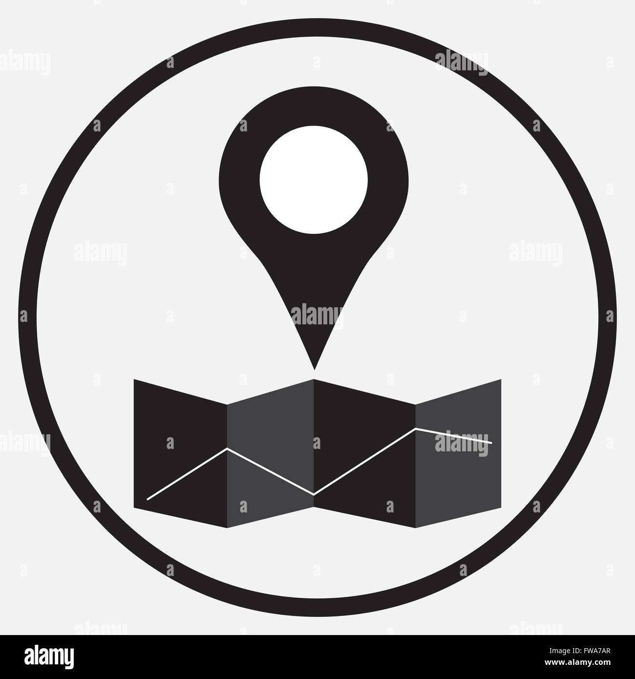 Carte d'emplacement des broches monochrome. Bouton Badge et carte code pin, pousser l'axe et broche broche bouton, vecteur de la carte. La position du point. Vector Banque D'Images Carte d'emplacement des broches monochrome. Bouton Badge et carte code pin, pousser l'axe et broche broche bouton, vecteur de la carte. La position du point. Vector Banque D'Images