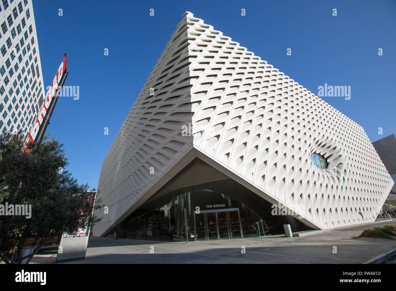 Vue extérieure de l'art museum de Los Angeles. Banque D'Images