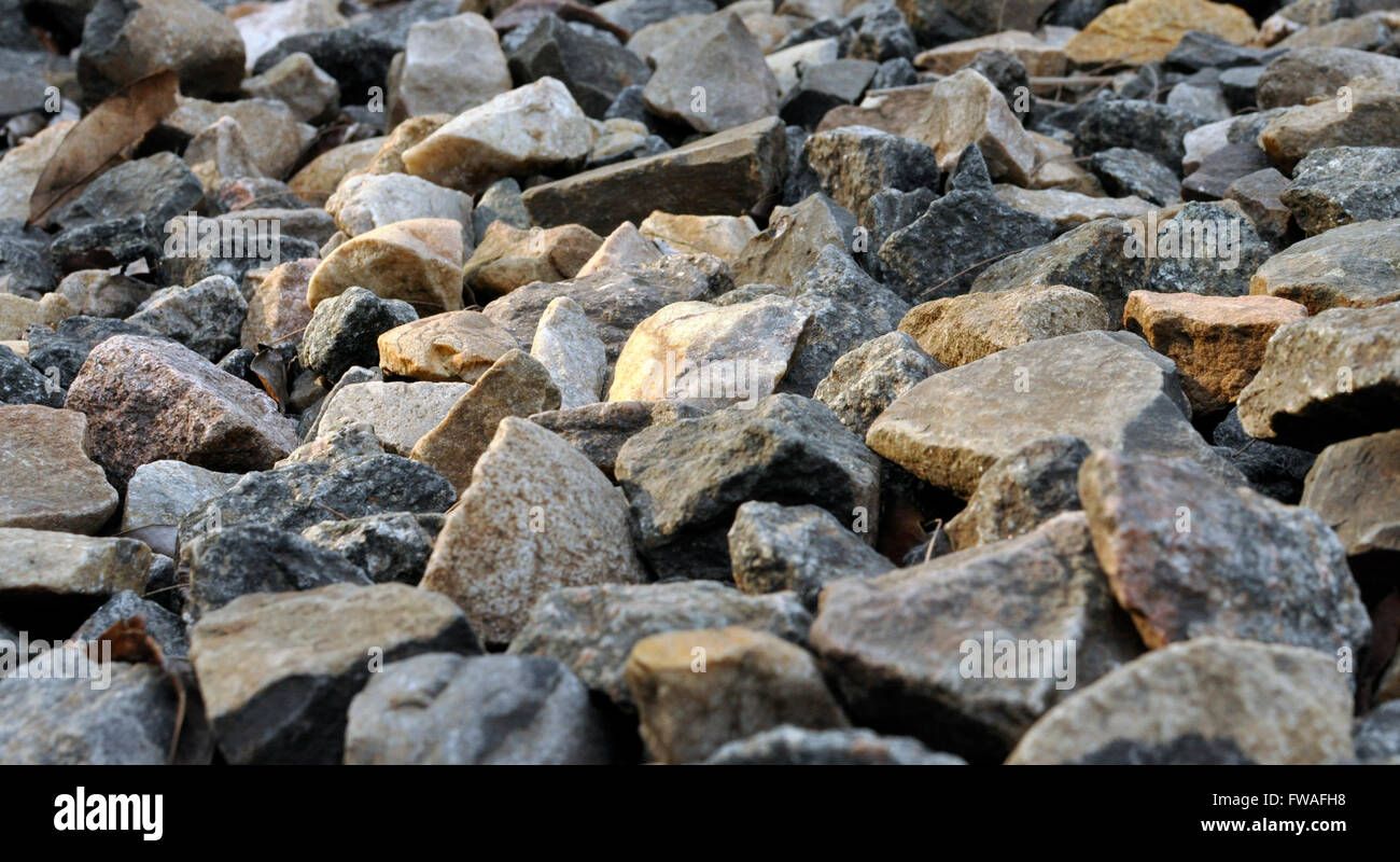 Broken Rock et pierre pour la texture de fond. Banque D'Images