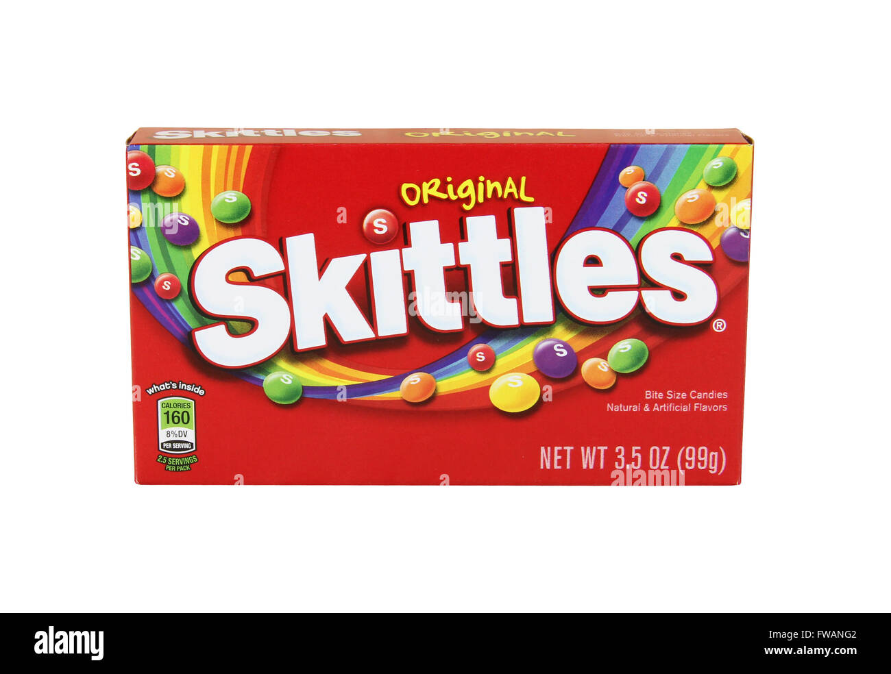 SPENCER , WISCONSIN, avril,4, 2016 Fort de bonbons Skittles Skittles a été fondée en 1974 par une société britannique Banque D'Images