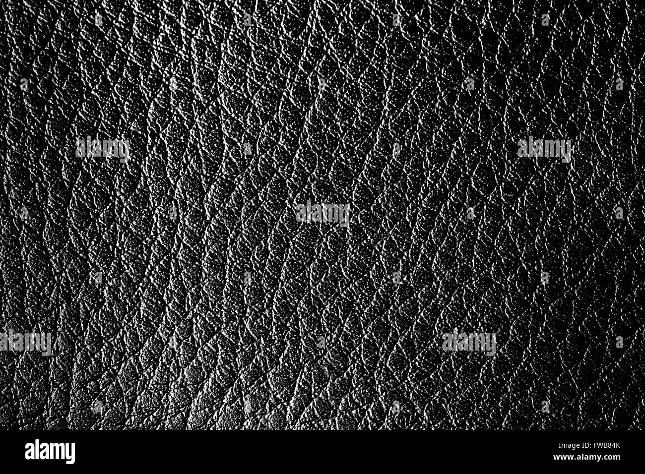 Cuir noir texture background, close-up photo Banque D'Images