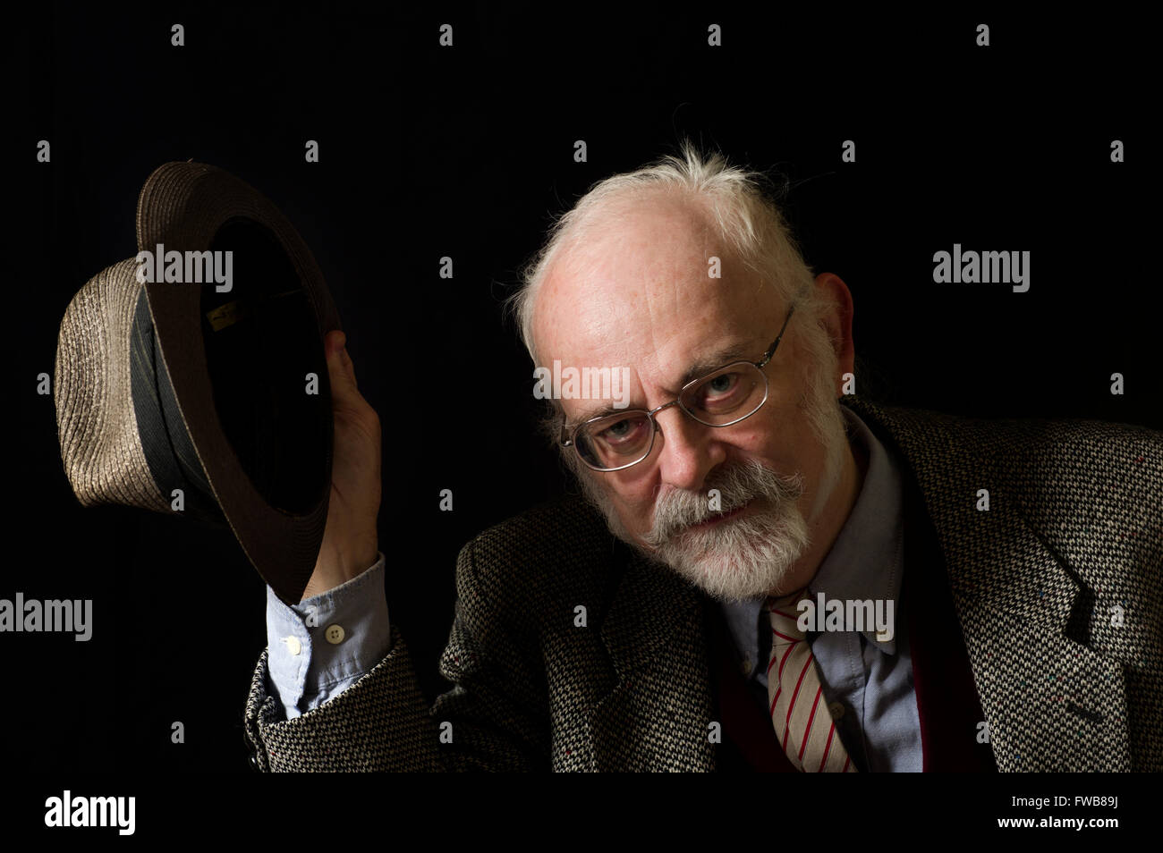 Portrait du poète primé Peter Daniels. Peter a également traduit des poèmes choisis par Vladislav Khodasevich's du Russe Banque D'Images
