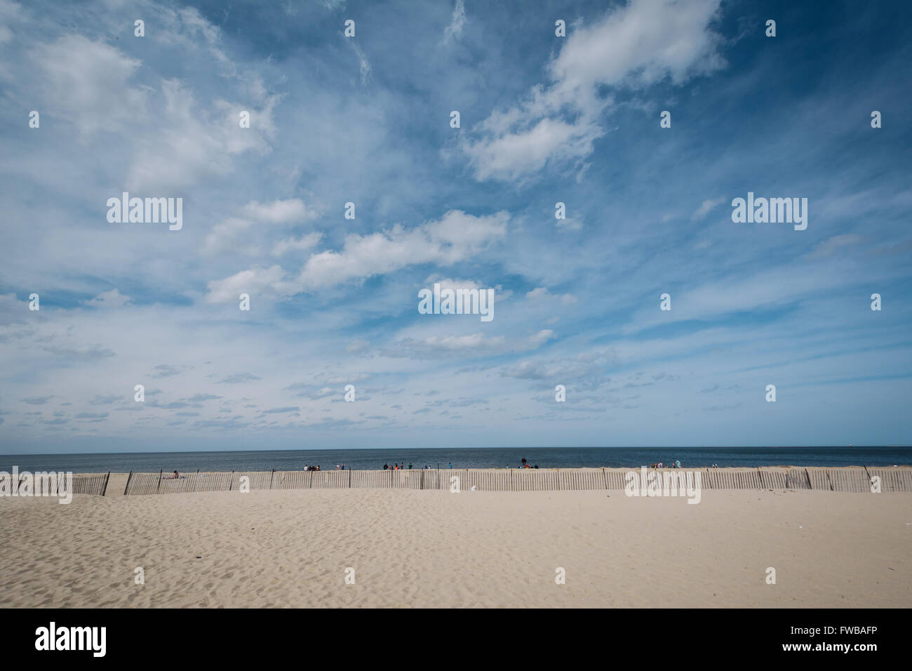 La plage de Lewes, Delaware. Banque D'Images