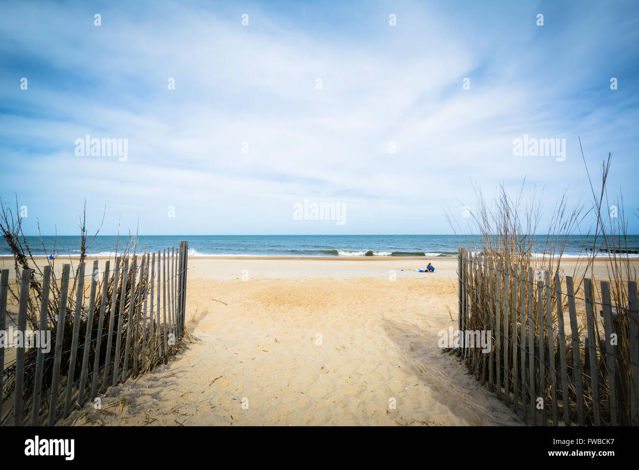 Chemin de la plage de Rehoboth Beach, Delaware. Banque D'Images