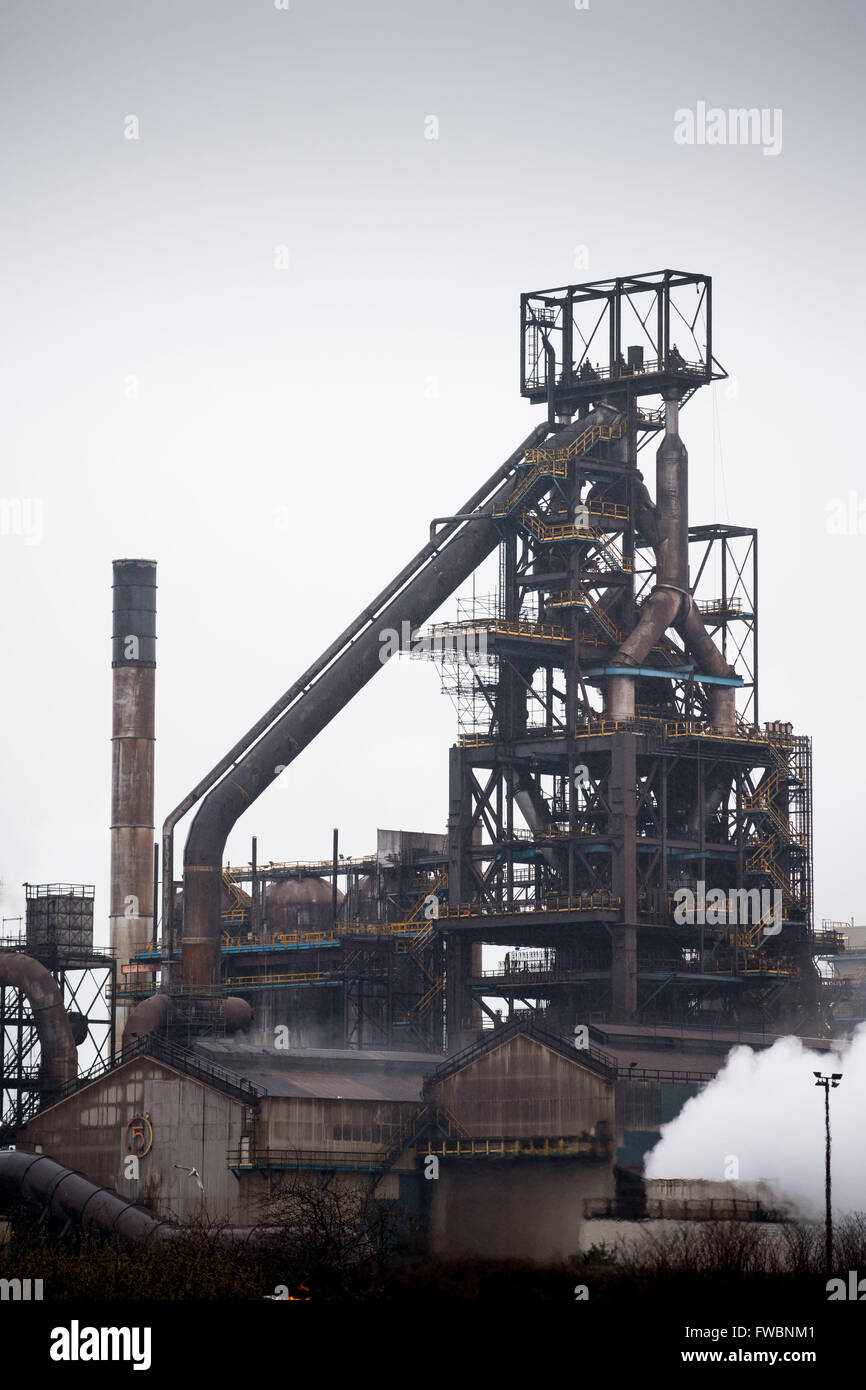 Tata Steel steel works à Port Talbot, Pays de Galles du sud. Banque D'Images