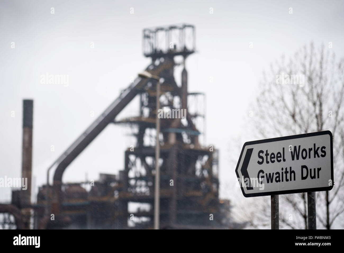 Tata Steel works à Port Talbot, Pays de Galles du sud. Banque D'Images