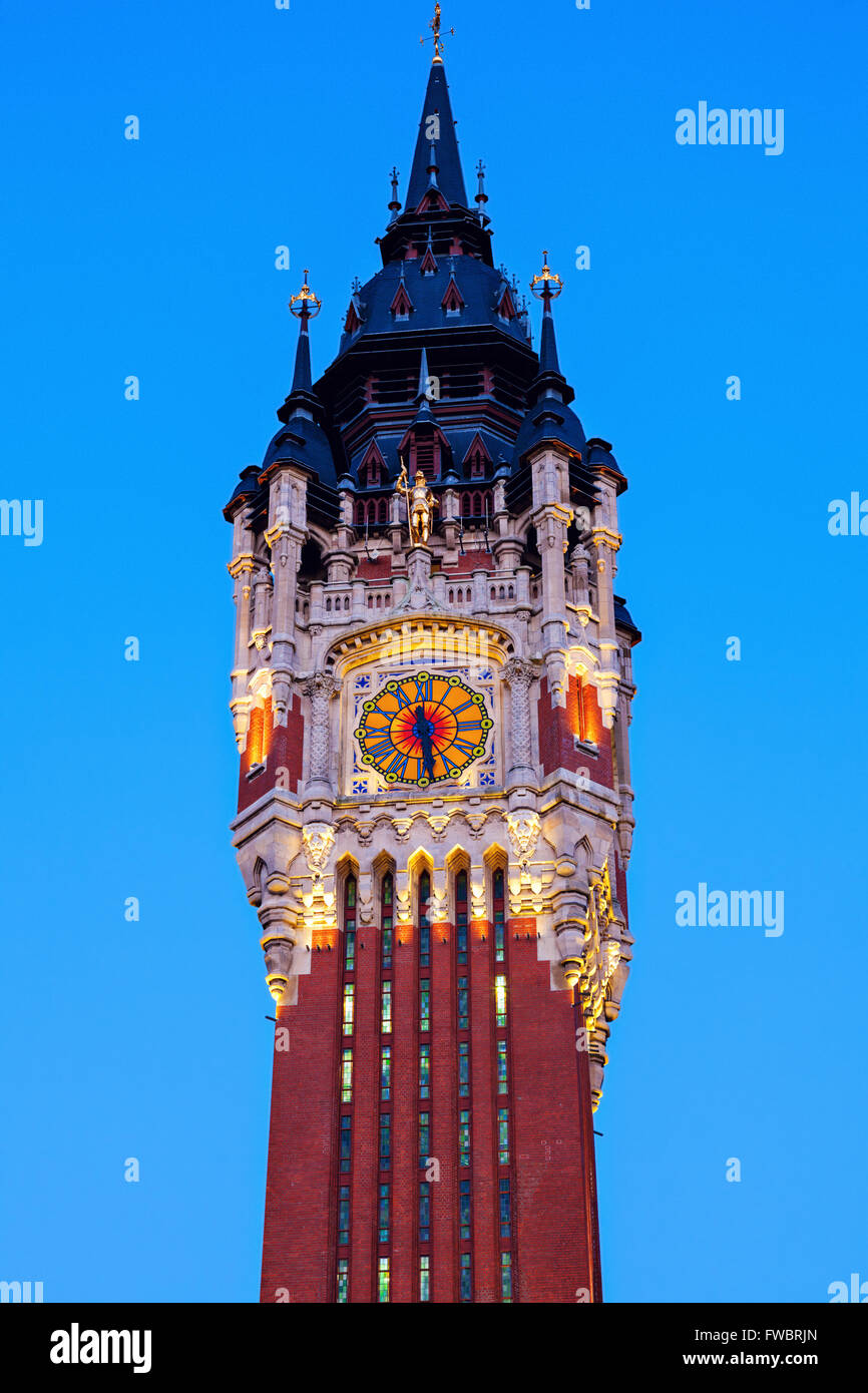 L'hôtel de ville de Calais Banque D'Images