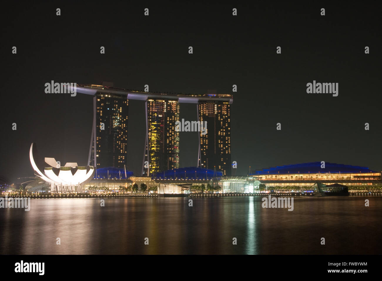 Le Marina Bay Sands à Singapour Banque D'Images