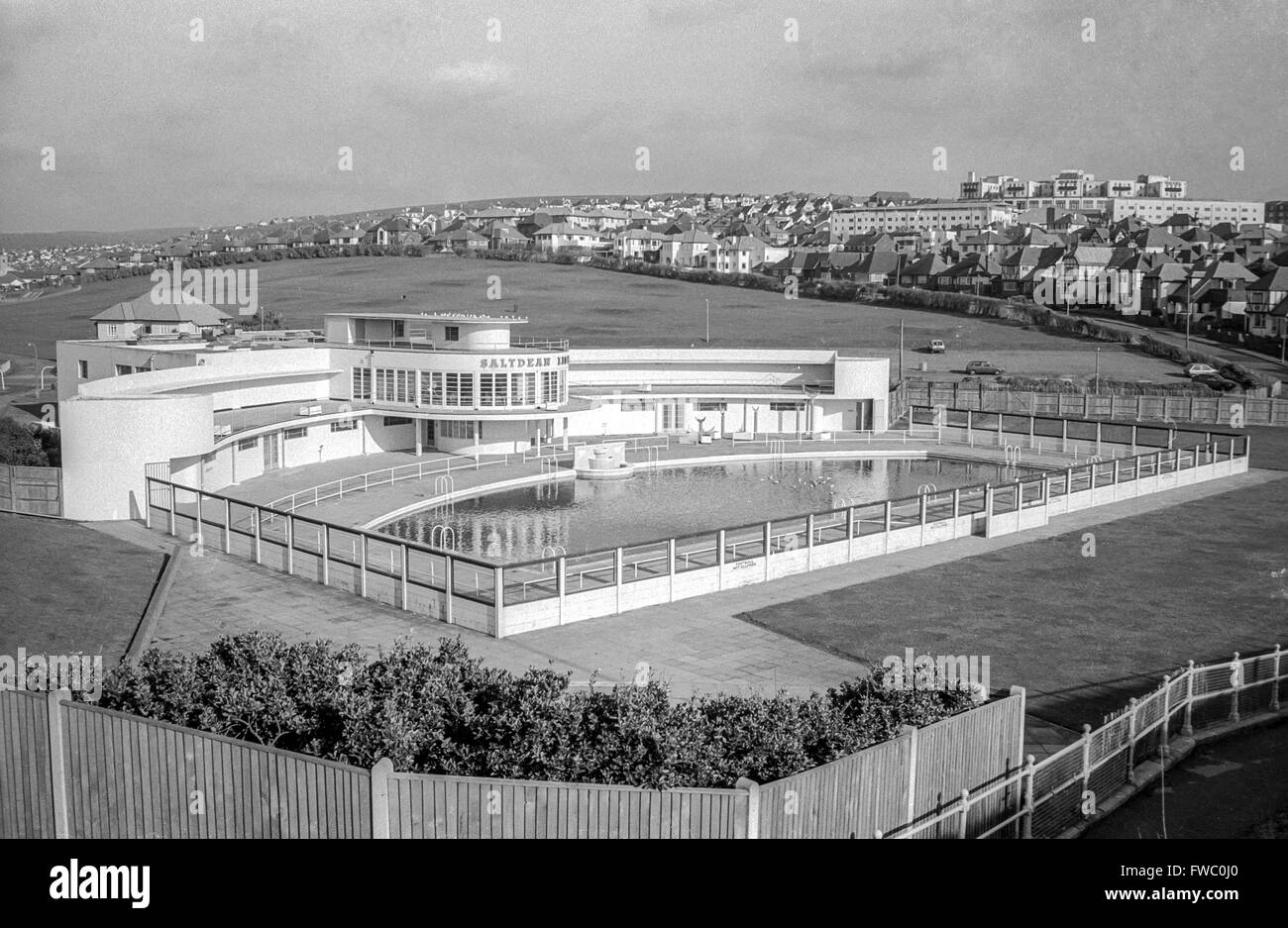 Saltdean Lido en 1990 Banque D'Images