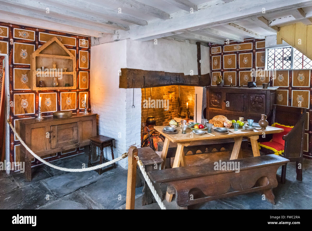 La cuisine est dans le lieu de naissance de Shakespeare, Stratford-upon-Avon, England, UK Banque D'Images
