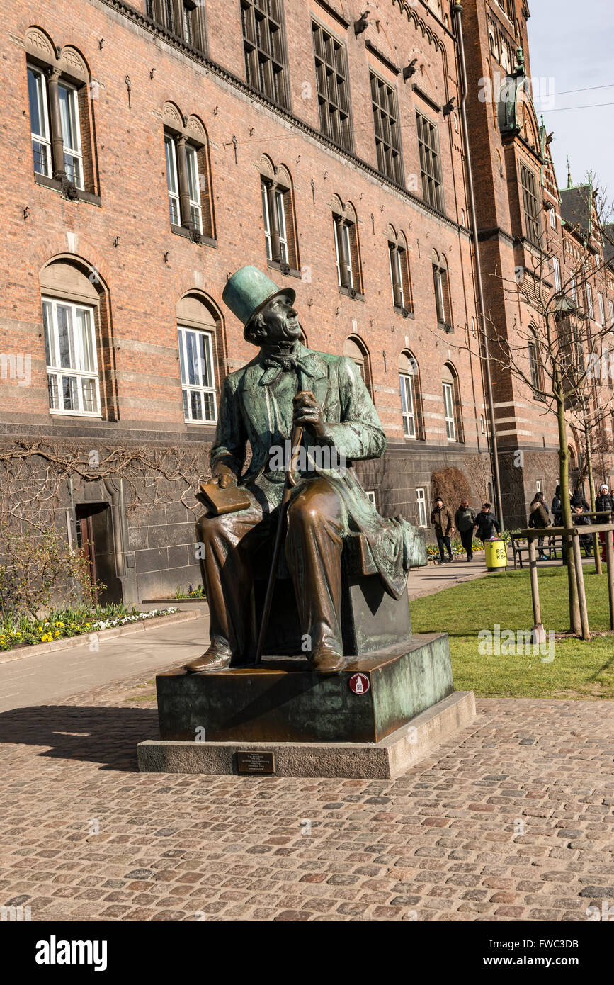 Statue de Hans Christian Anderson Banque D'Images