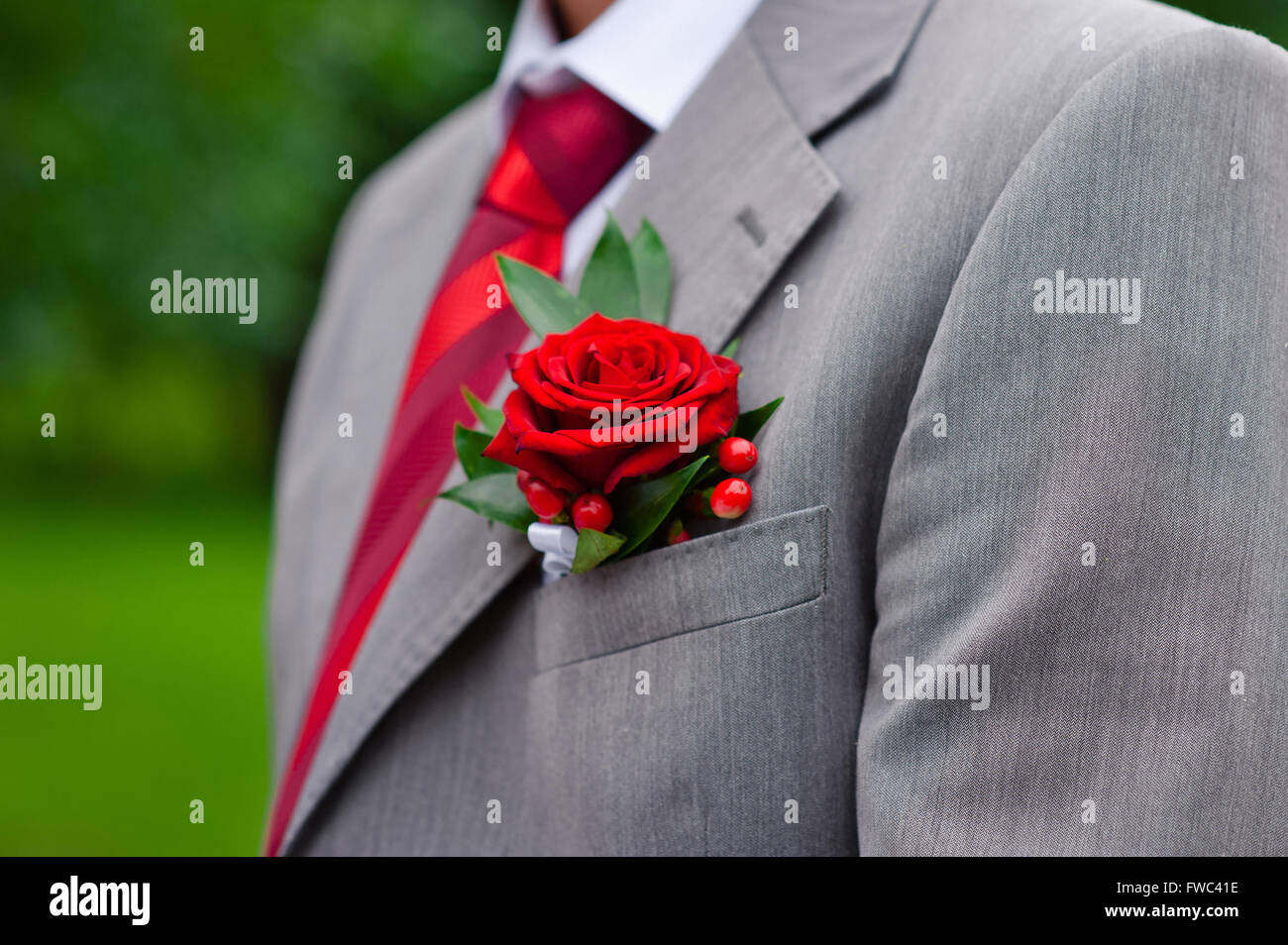 Jacket red flower Banque de photographies et d'images à haute résolution -  Alamy