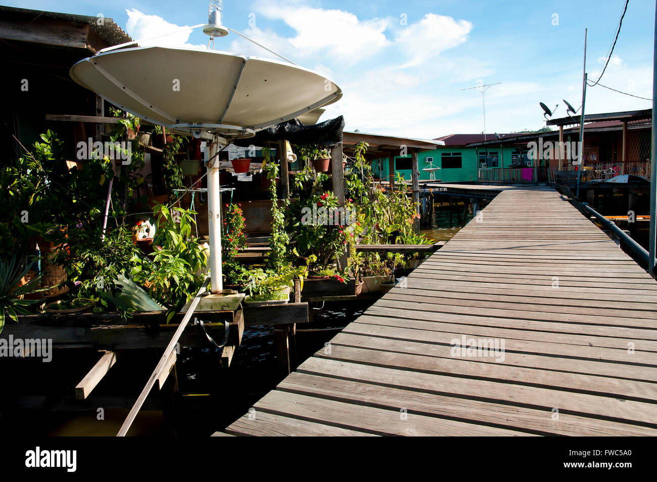 Village de l'eau - Bandar Seri Begawan - Brunei Banque D'Images