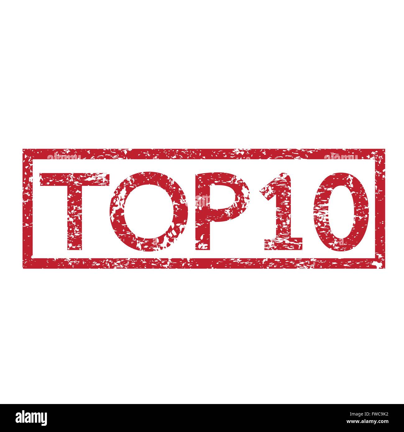 Texte TOP10 Illustration de Vecteur