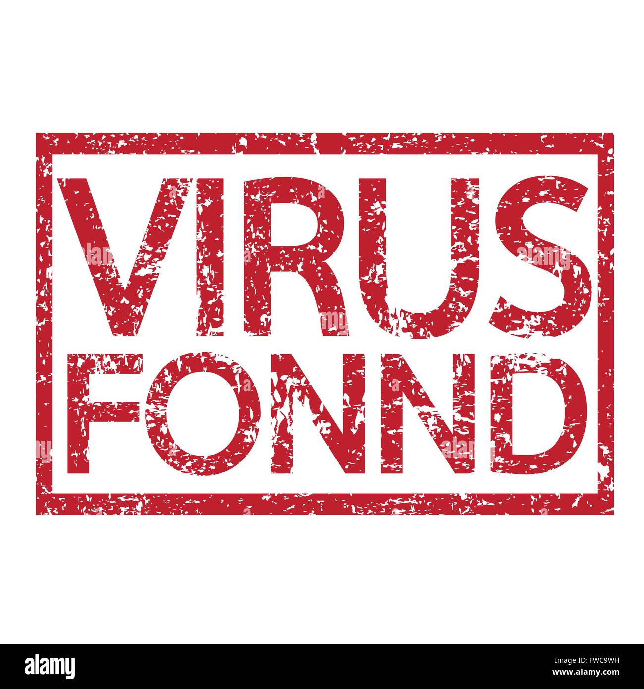 Texte FONND VIRUS Illustration de Vecteur