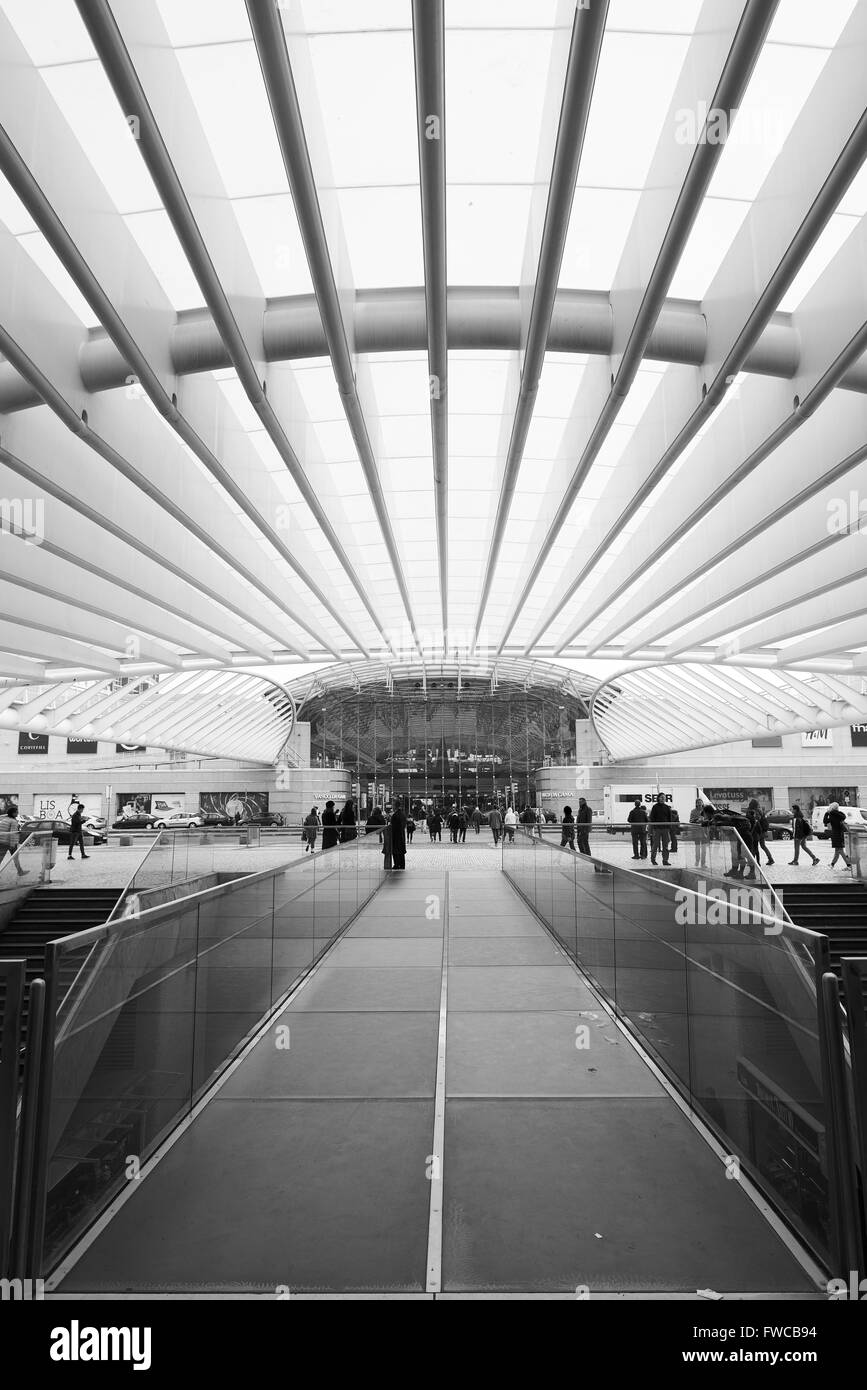 Portugal, Lisbonne, quartier des Nations Park 1998 Exposition Universelle, Oriente Gare Banque D'Images