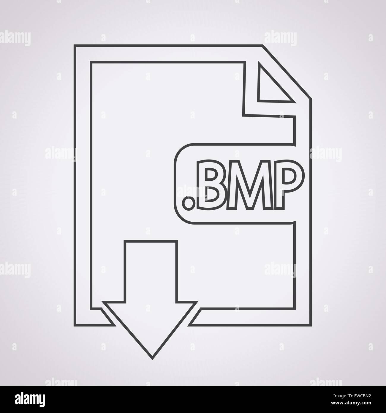 Type de fichier image BMP Format icon Illustration de Vecteur