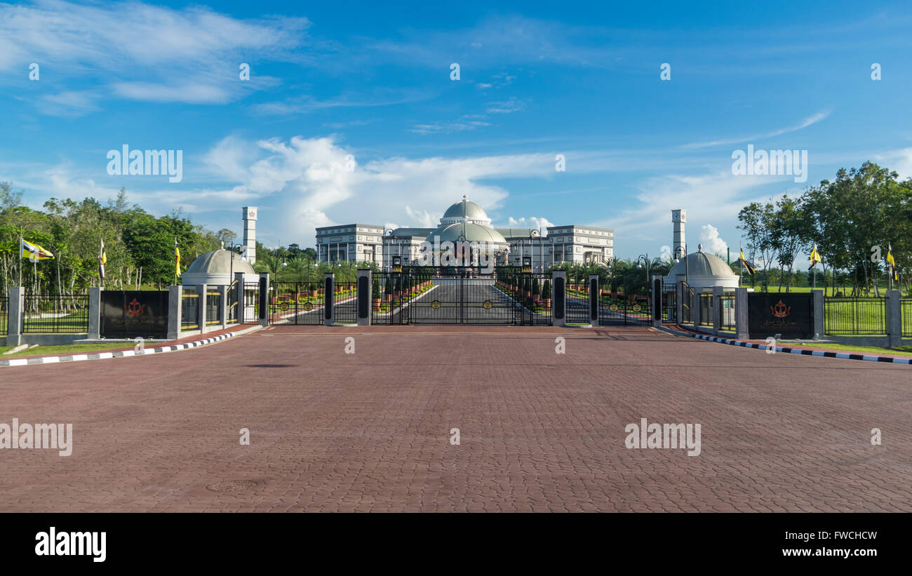 Jabatan Perdana Menteri, le cabinet du premier ministre à Bandar Seri Begawan, Brunei Darussalam. Banque D'Images