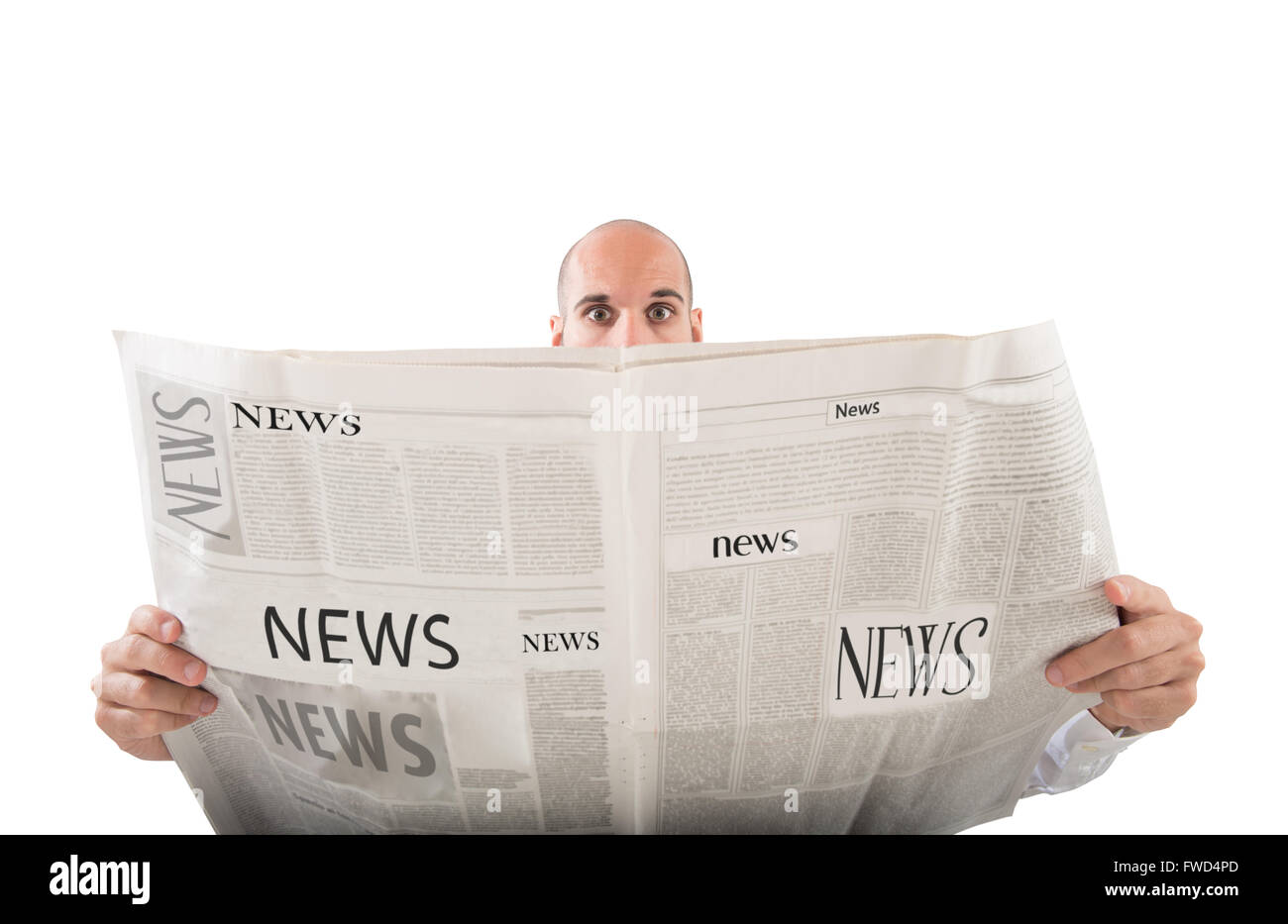 Une nouvelle dans le journal Banque D'Images