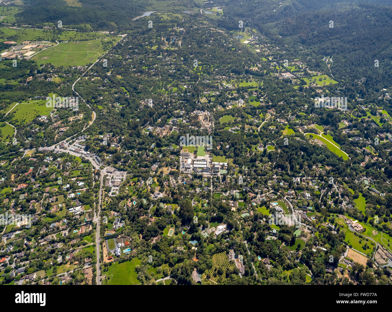 Woodside, Californie, US, jardin, Silicon Valley, Californie, États-Unis d'Amérique, Santa Clara, Californie, USA, San Jose Banque D'Images