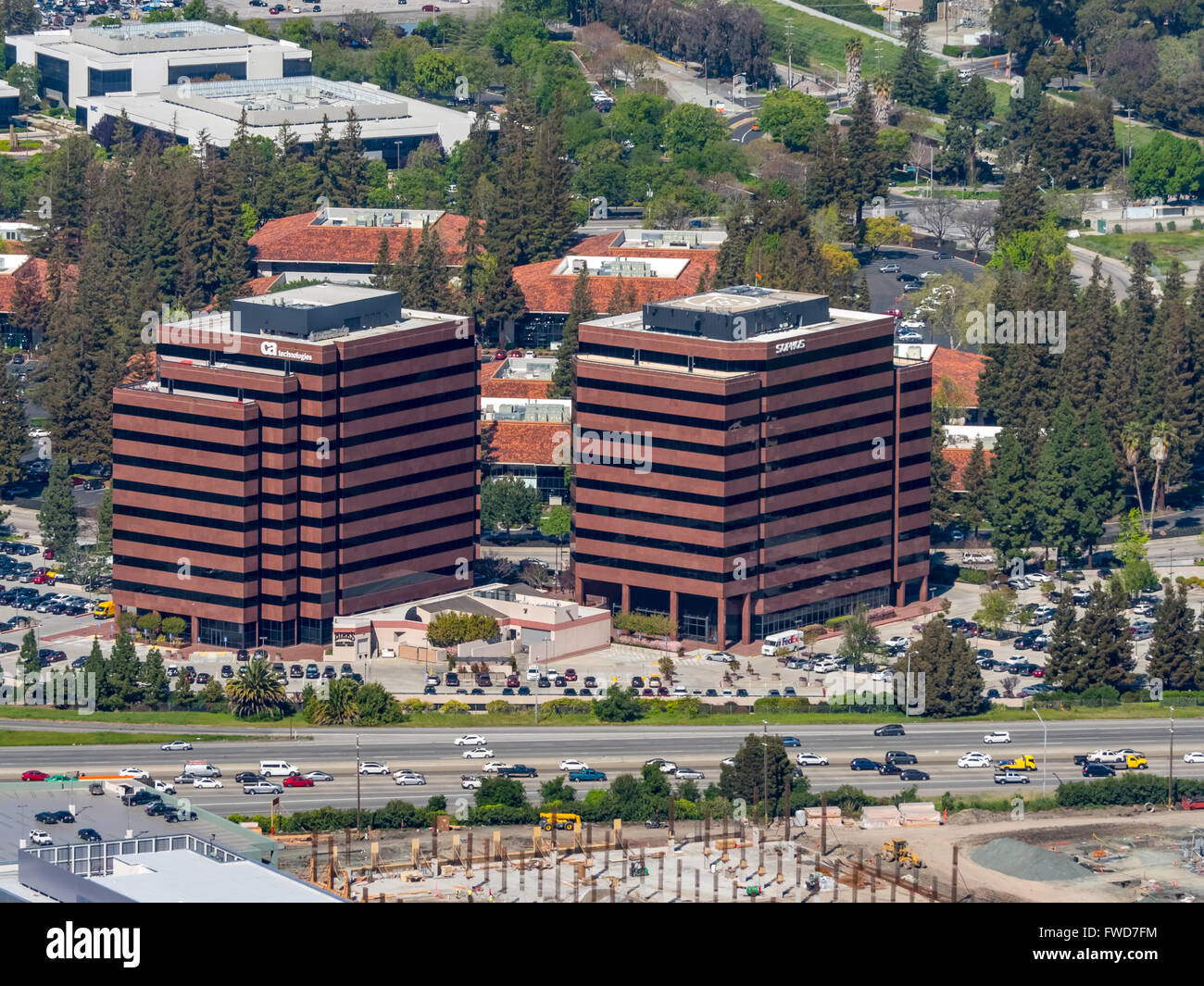 Amériques Vishay inc. Broadcom ca technologies, Sophos, Silicon Valley, Californie, Santa Clara Silicon Valley California USA Banque D'Images