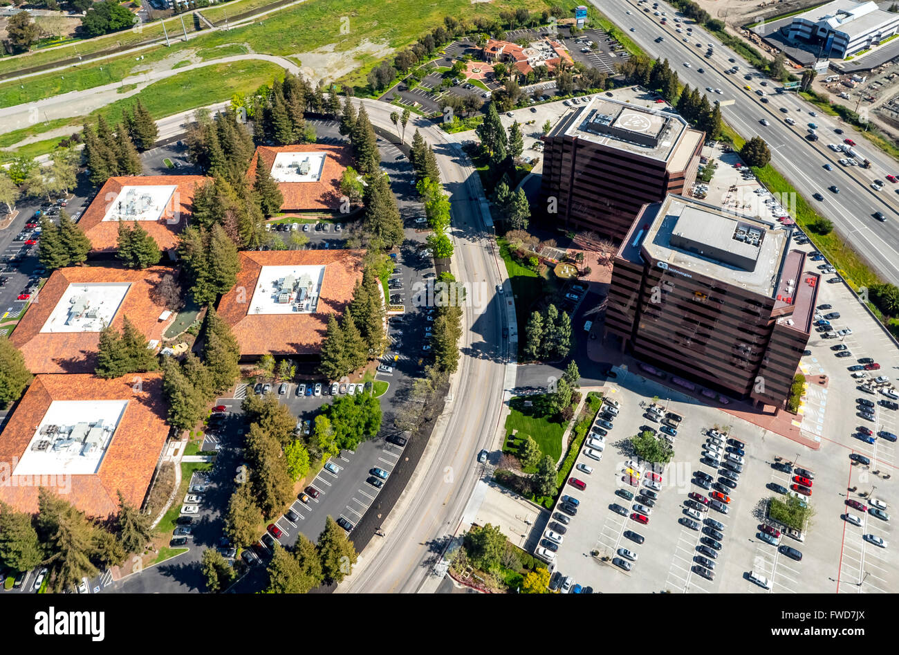 Amériques Vishay inc. Broadcom ca technologies, Sophos, Silicon Valley, Californie, Santa Clara Silicon Valley California USA Banque D'Images