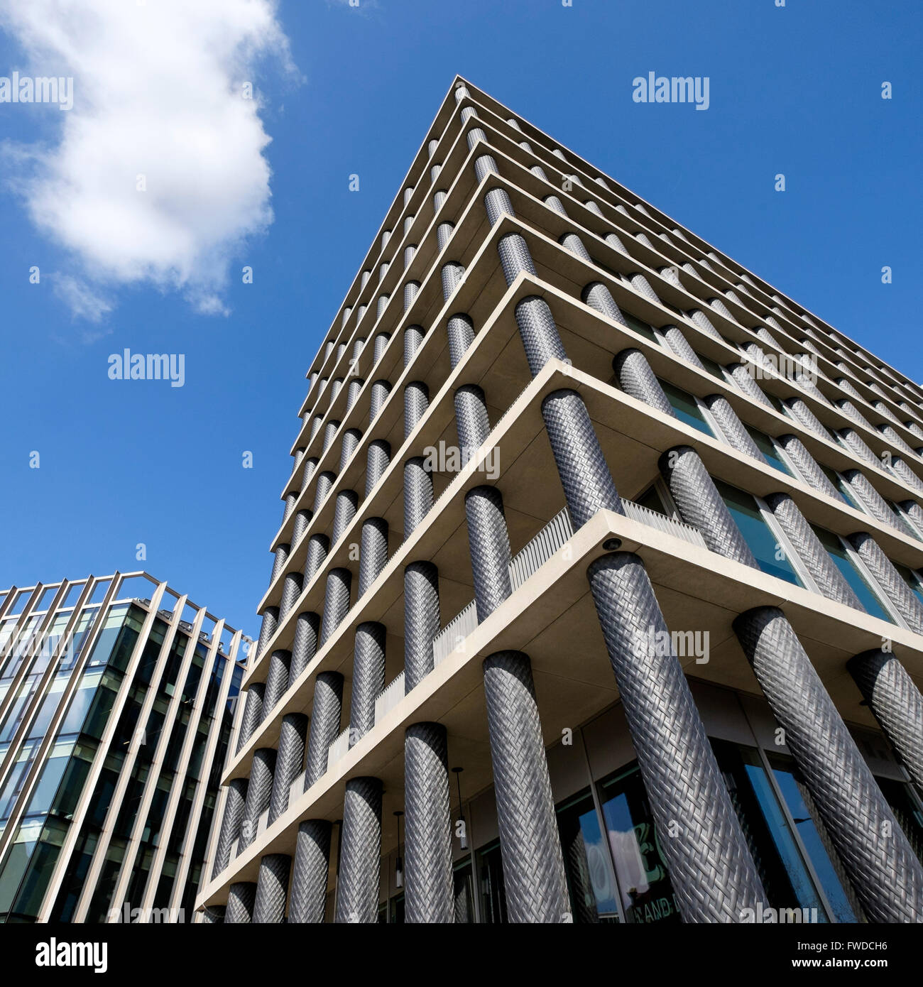 Un carré, Pancras King's Cross, Londres, Angleterre, Royaume-Uni Banque D'Images