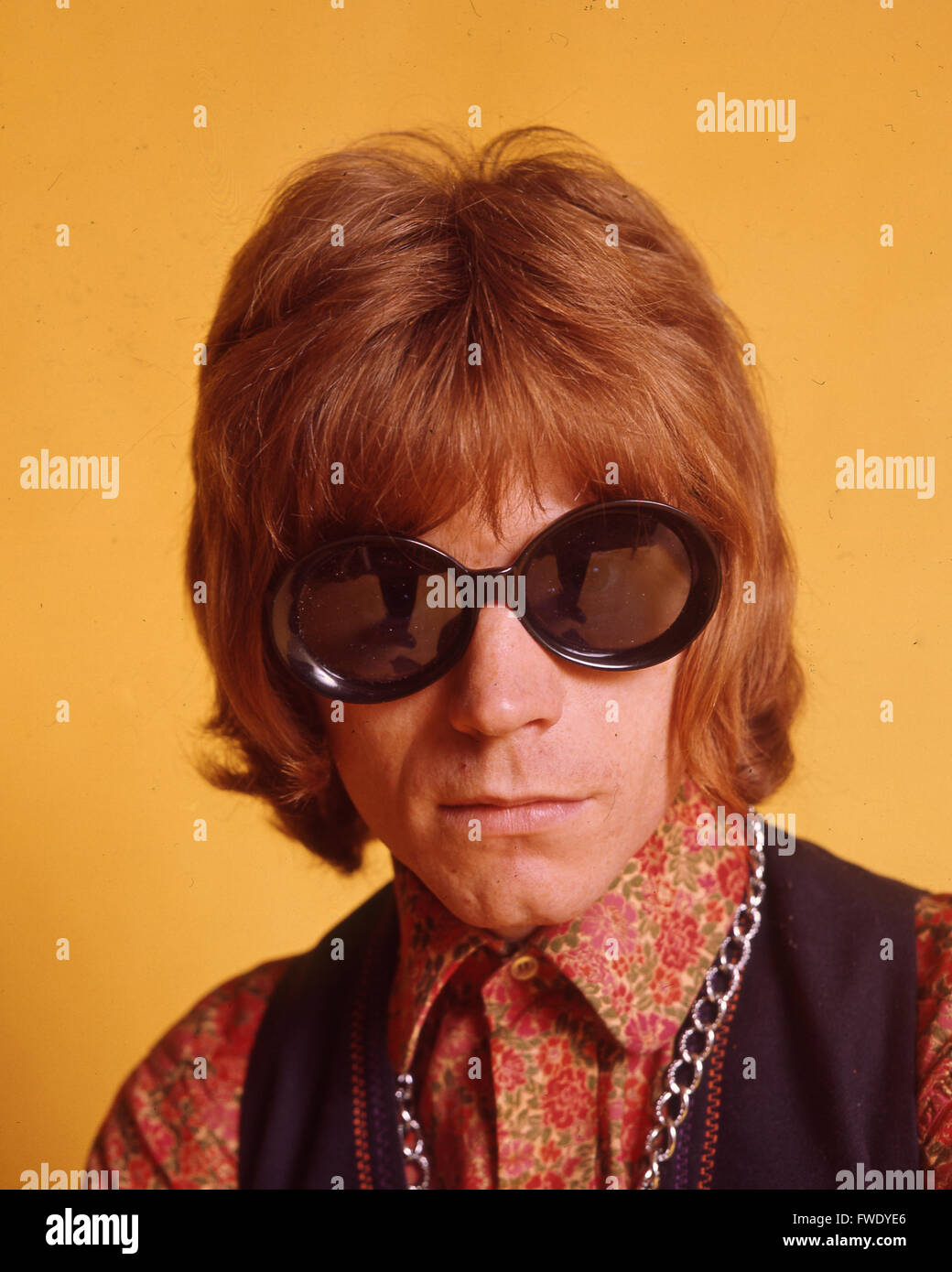 Statue de Blue rock gallois group en décembre 1968 avec Dave Edmunds. Photo Tony Gale Banque D'Images