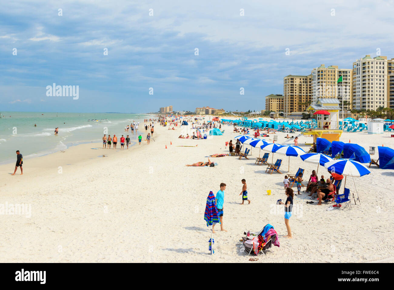 Soleil Clearwater Beach, Floride, l'Amérique, USA Banque D'Images