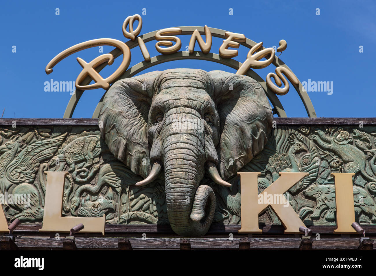 L'entrée du Royaume des Animaux Banque D'Images