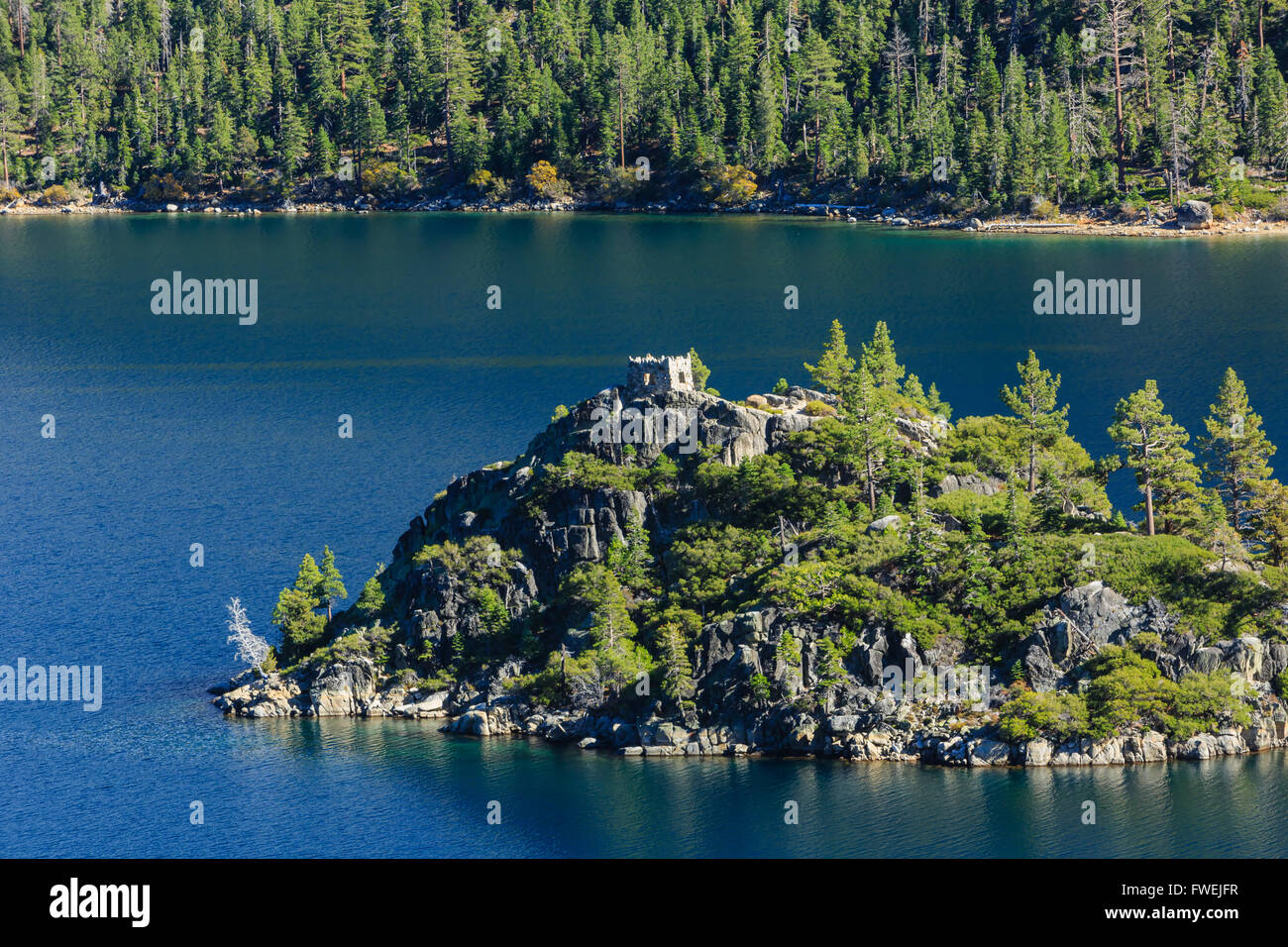 Fannette island, des photos prises dans la zone Lac Tahoe Banque D'Images