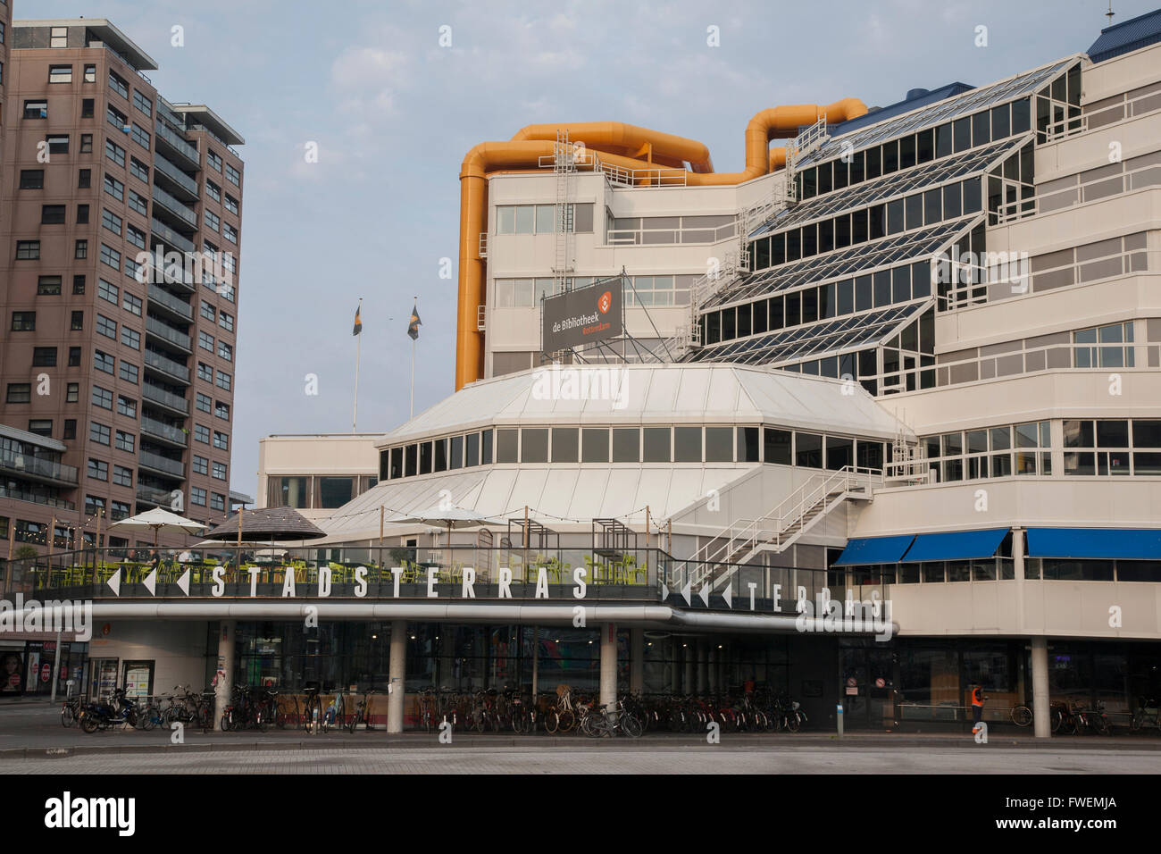 Bibliothèque centrale ; Rotterdam, Holland, de l'Europe Banque D'Images