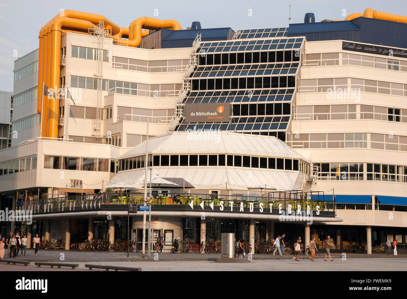Bibliothèque centrale ; Rotterdam, Holland, de l'Europe Photo Stock - Alamy