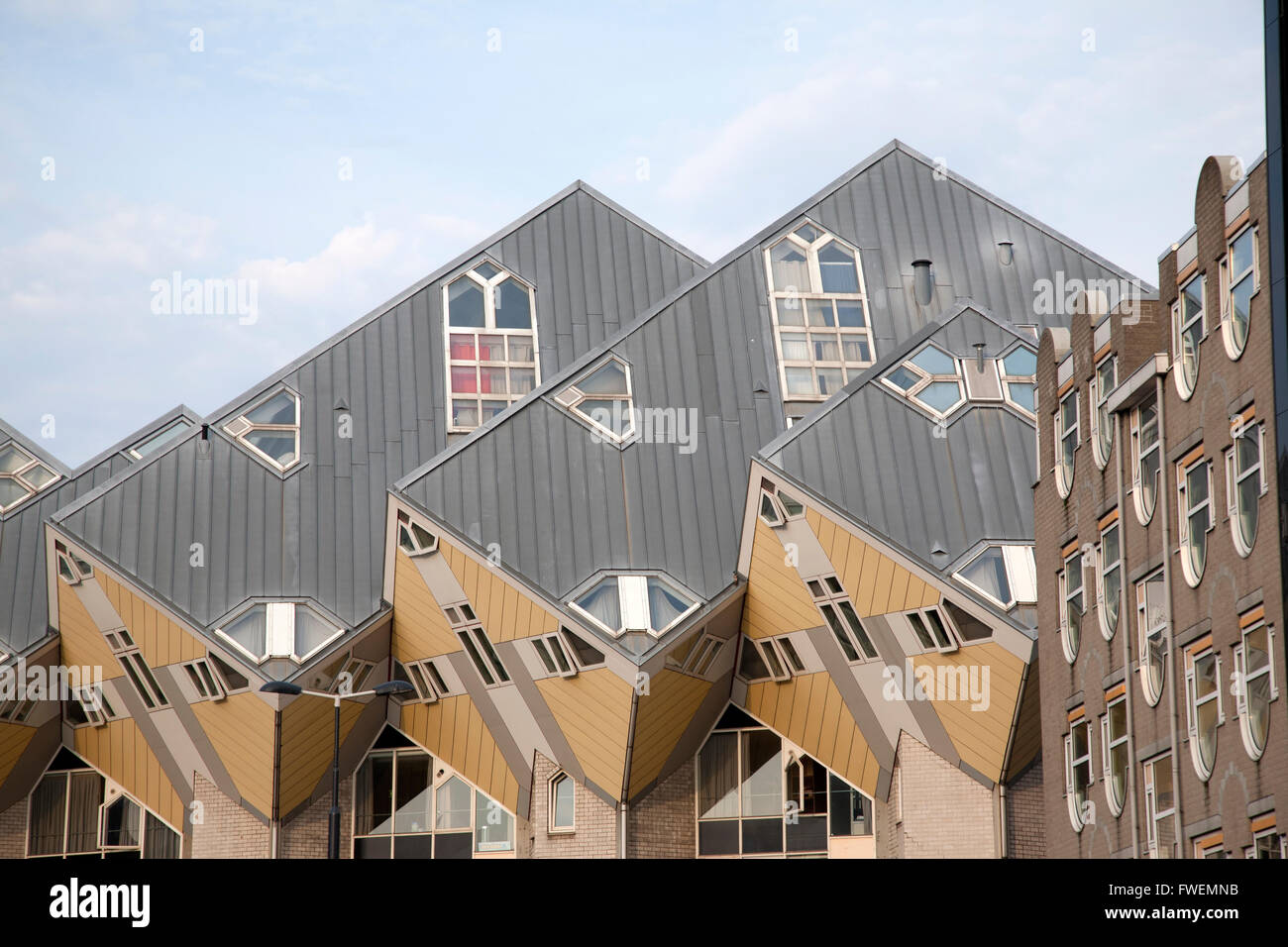 Maisons Cube dans Blaakse Bos Projet de logement par Blom ; Rotterdam,  Holland Photo Stock - Alamy