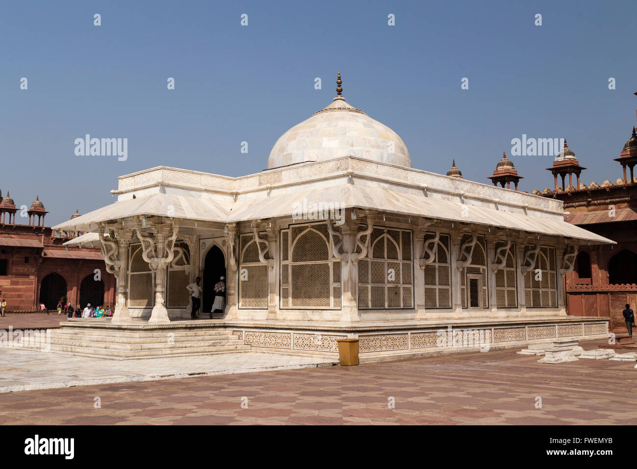 Mosquée de vendredi Jama Masjid, Fatehpur Sikri, Agra, près de Rajasthan, Inde Banque D'Images