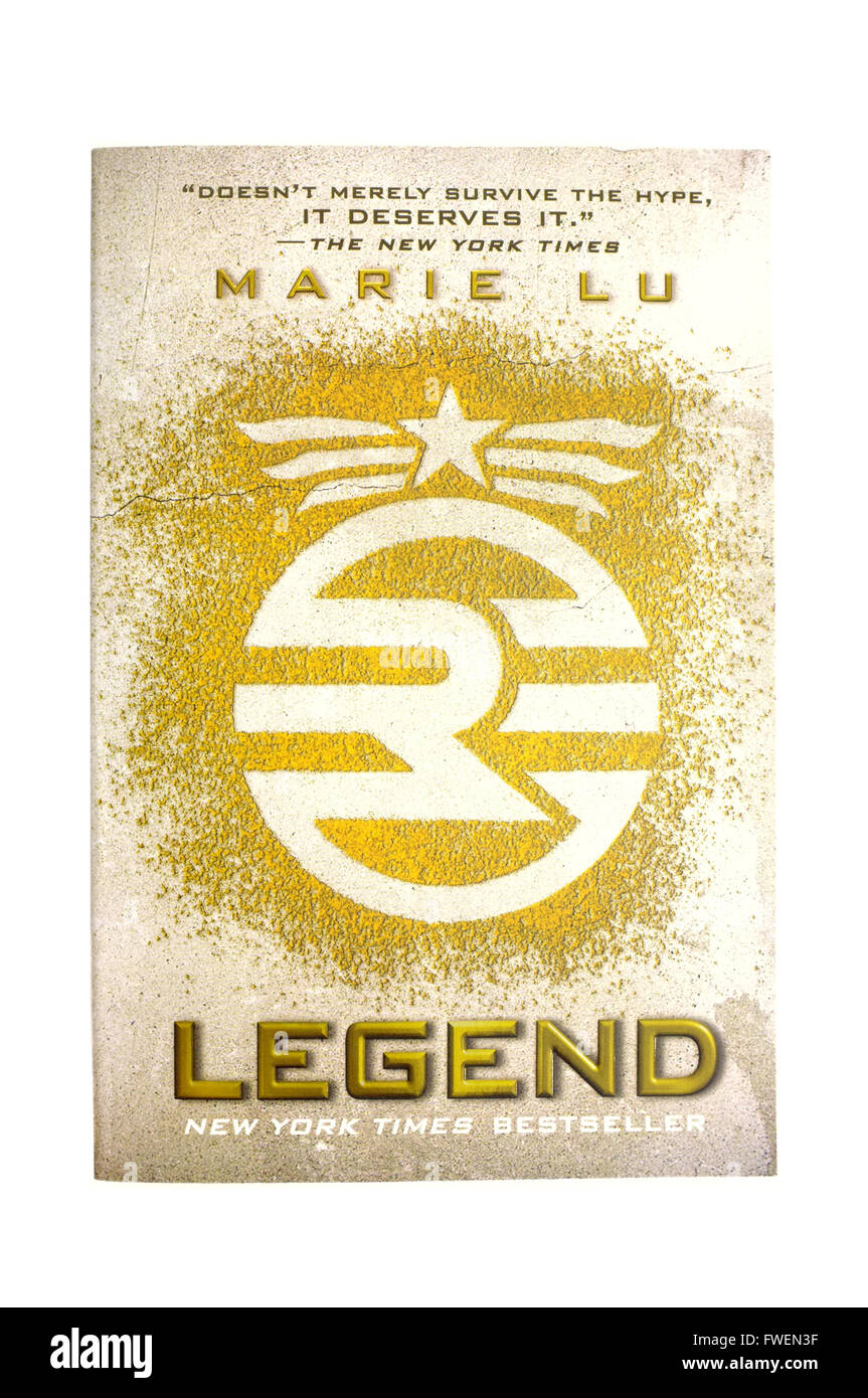 Le capot avant de la légende par Marie Lu photographié sur un fond blanc. Banque D'Images