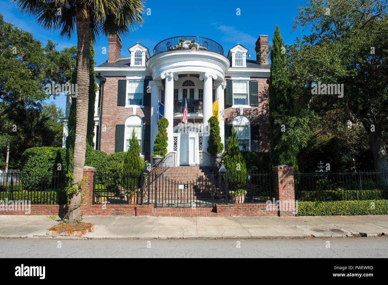 Maison coloniale à Charleston, Caroline du Sud, États-Unis d'Amérique, Amérique du Nord Banque D'Images