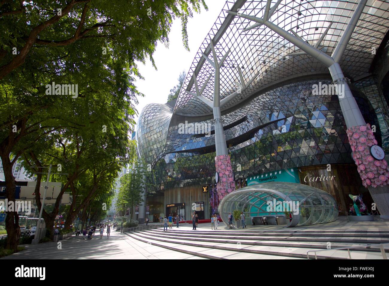 ION Orchard Mall Shopping sur Orchard Road, à Singapour, en Asie du sud-est Banque D'Images