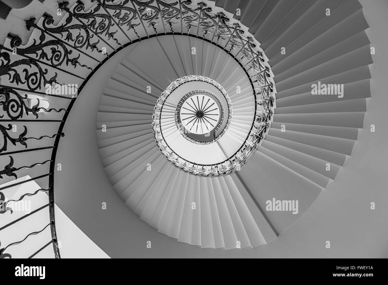 L'Escalier des tulipes, Queen's House à Londres Greenwich Banque D'Images