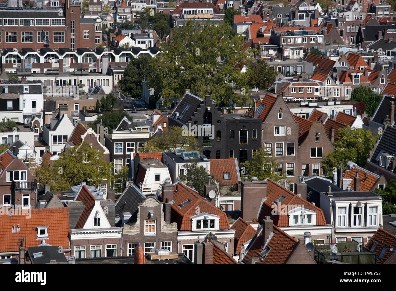 Vue du Jordaan à partir de la Westerkerk in Amsterdam, Pays-Bas Banque D'Images Vue du Jordaan à partir de la Westerkerk in Amsterdam, Pays-Bas Banque D'Images
