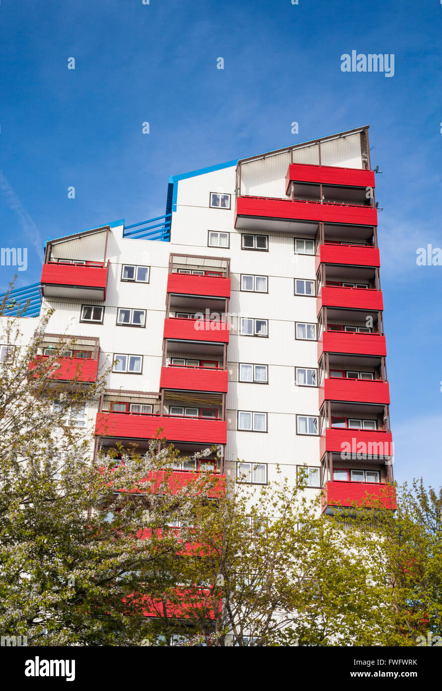 Tom Collins house, une partie de l'Byker wall estate dans Byker, Newcastle upon Tyne, England, UK Banque D'Images