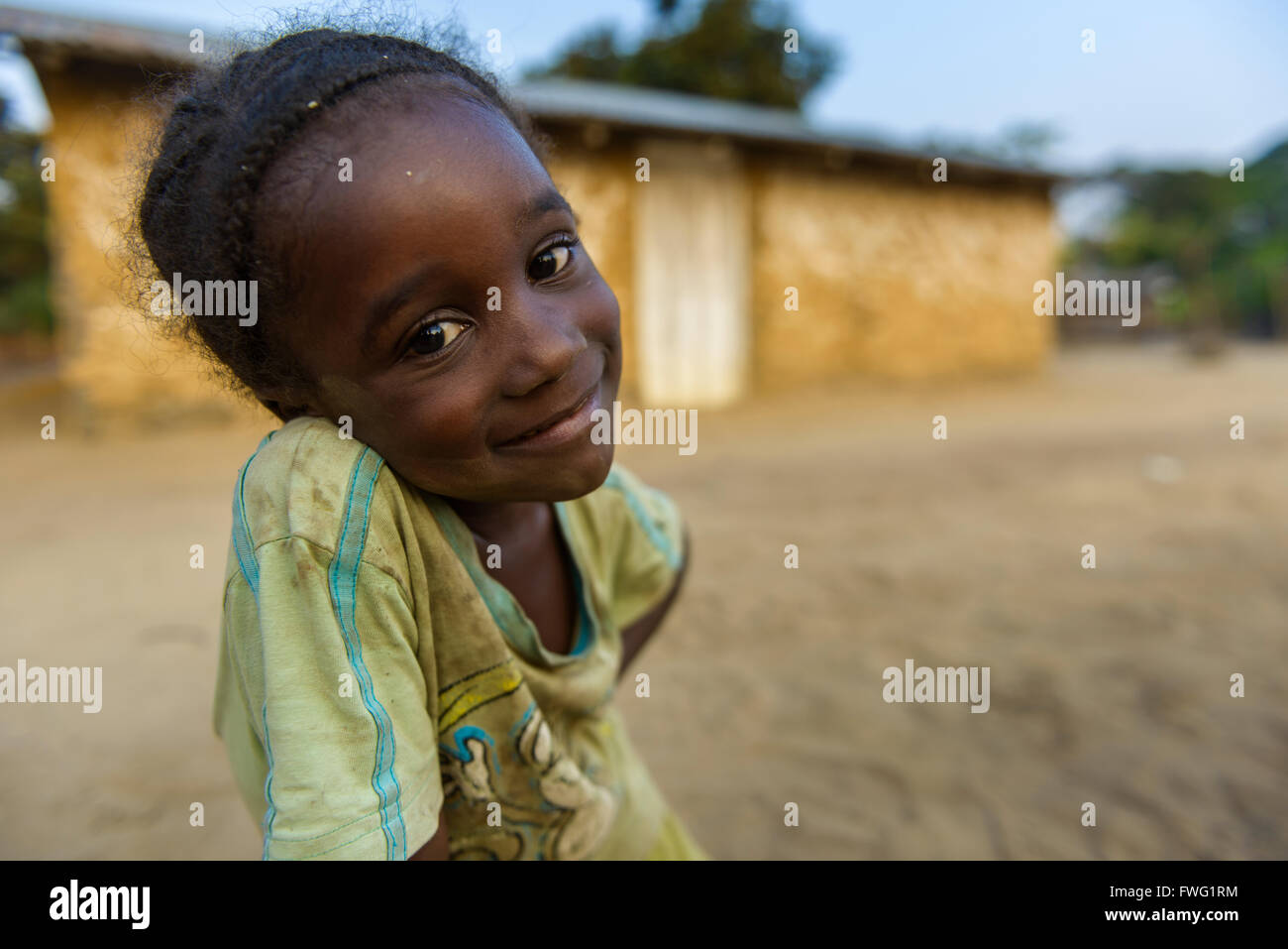 Fille de la République démocratique du Congo Banque D'Images