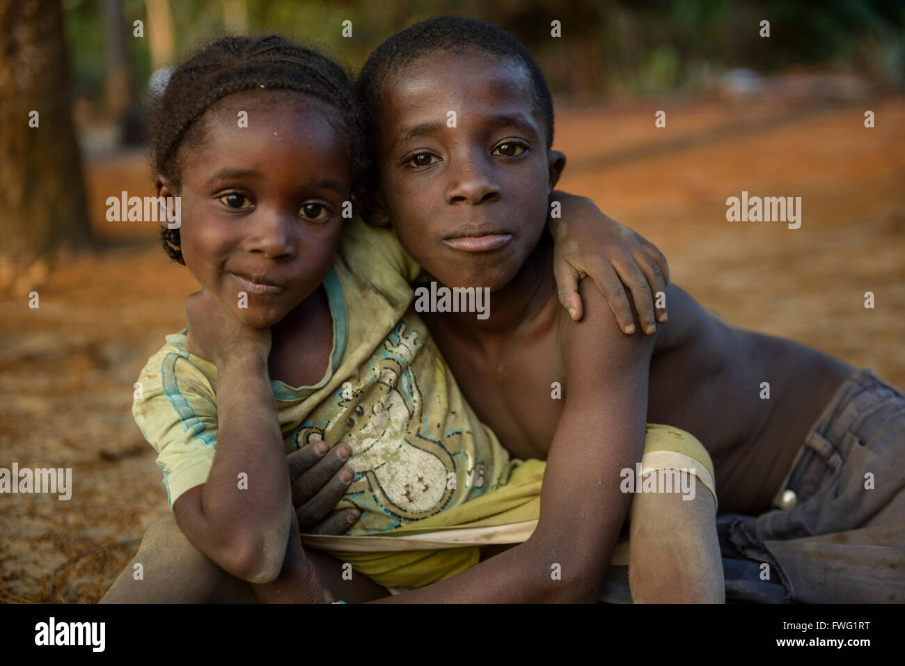 Les enfants, en République démocratique du Congo Banque D'Images