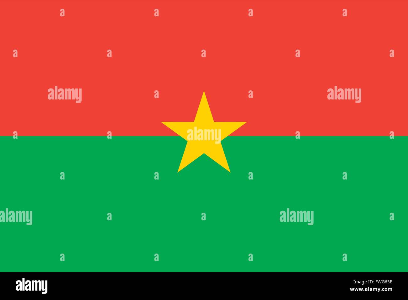 Drapeau du Burkina Faso Illustration de Vecteur
