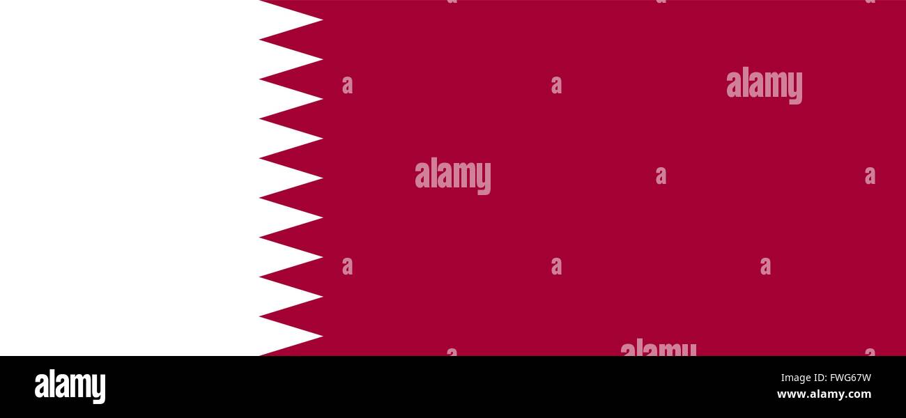 Drapeau du Qatar Illustration de Vecteur