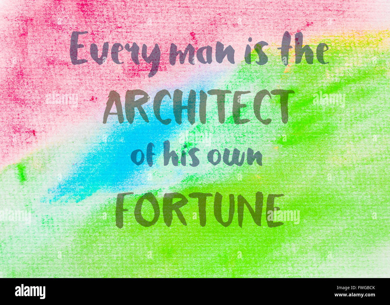 Chaque Homme Est L Architecte De Sa Propre Fortune Citation Inspirante Sur Fond Texture Couleur De L Eau Resume Photo Stock Alamy Chaque Homme Est L Architecte De Sa Propre Fortune Citation Inspirante Sur Fond Texture Couleur De L Eau Resume Photo Stock Alamy
