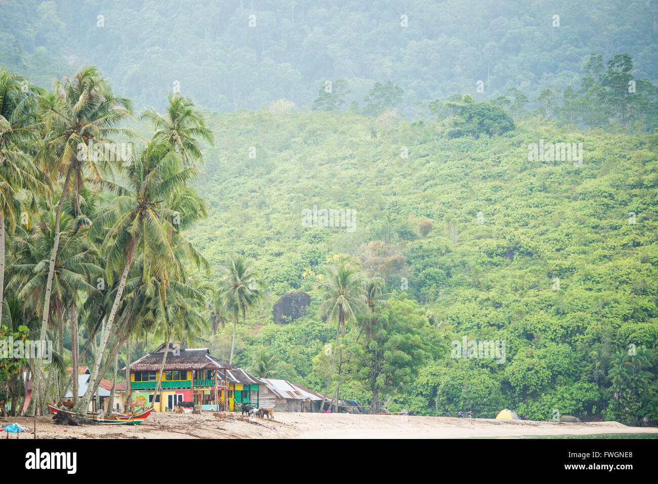 Sungai Pinang, à l'Ouest de Sumatra, en Indonésie, en Asie du sud-est Banque D'Images
